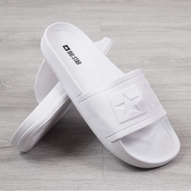 Chaussons de plage en caoutchouc Big Star M DD174687SS20 blanc blanche 1