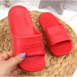 Chaussons en mousse rouge Big Star Jr GG374809 blanc 1