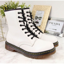 Bottes en cuir isolées Filippo W PAW77B blanc blanche jaune 3
