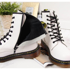 Bottes en cuir isolées Filippo W PAW77B blanc blanche jaune 4