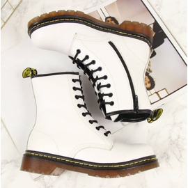 Bottes en cuir isolées Filippo W PAW77B blanc blanche jaune 5
