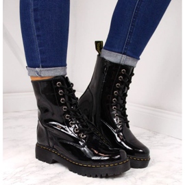 Boots cuir laqué noir Filippo W PAW80B le noir 3