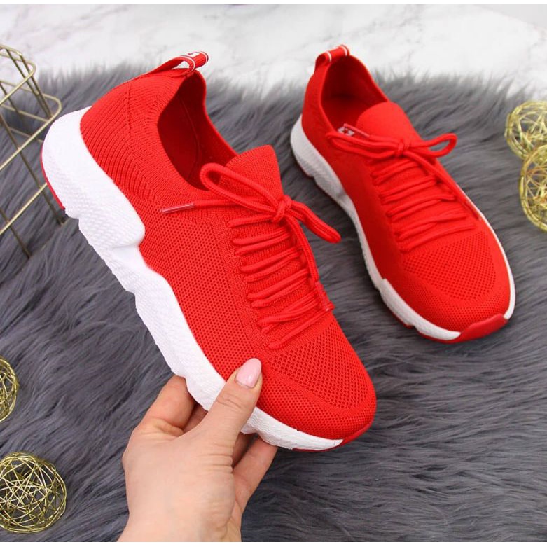 Baskets Big Star W DD274580 rouges blanche 1