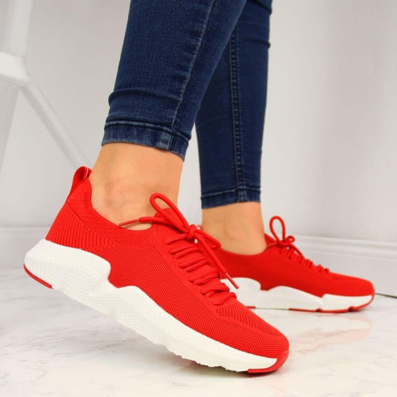 Baskets Big Star W DD274580 rouges blanche 2