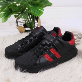 Chaussures de sport velcro Big Star Jr GG374022 noir blanc 2