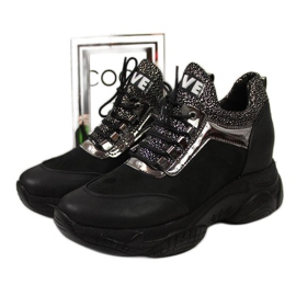 BM Sneakers sur un coin caché Navy Dot W WOL9 noir le noir 3