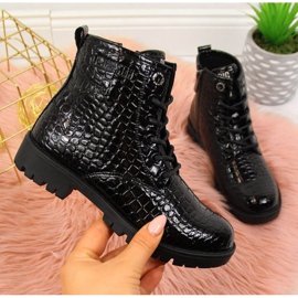 Bottes Big Star Jr II374044 noires blanche le noir 1