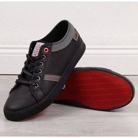 Baskets basses en cuir écologique Cross Jeans M II1R4004C noir le noir 1