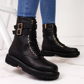 Bottes noires à boucles Goe W II2N4023 2