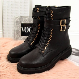 Bottes noires à boucles Goe W II2N4023 le noir 3
