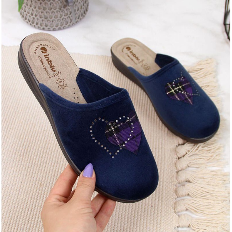 Chaussons d'intérieur Inblu W ARC1 bleu marine 1
