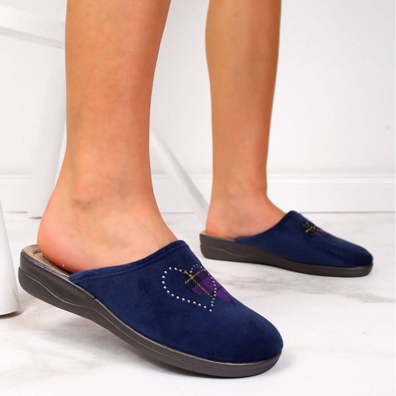 Chaussons d'intérieur Inblu W ARC1 bleu marine 2
