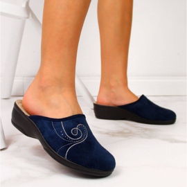 Chaussons d'accueil sur le compensé Inblu W ARC2 bleu marine 2