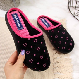 Chaussons d'intérieur W Inblu ARC5 noir rose 1