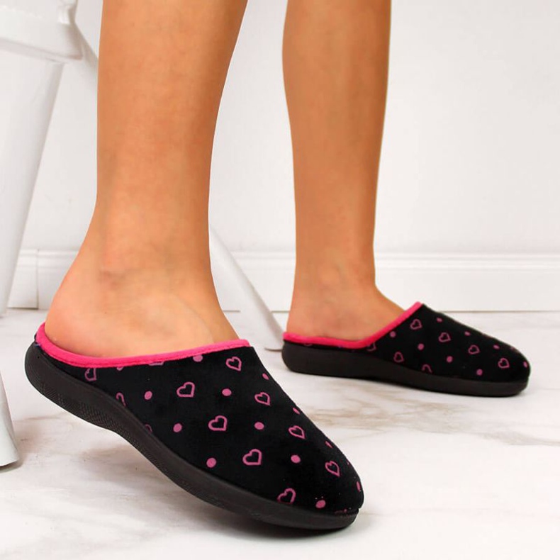 Chaussons d'intérieur W Inblu ARC5 noir le noir rose 2