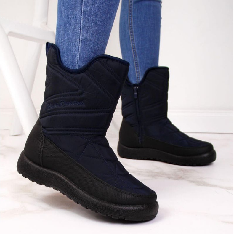 Bottes de neige imperméables News W EVE309C bleu marine 2 Bottes de neige imperméables News W EVE309C bleu marine 2