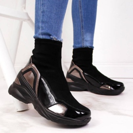 Chaussures compensées noires par T.Sokolski W SCA140 2