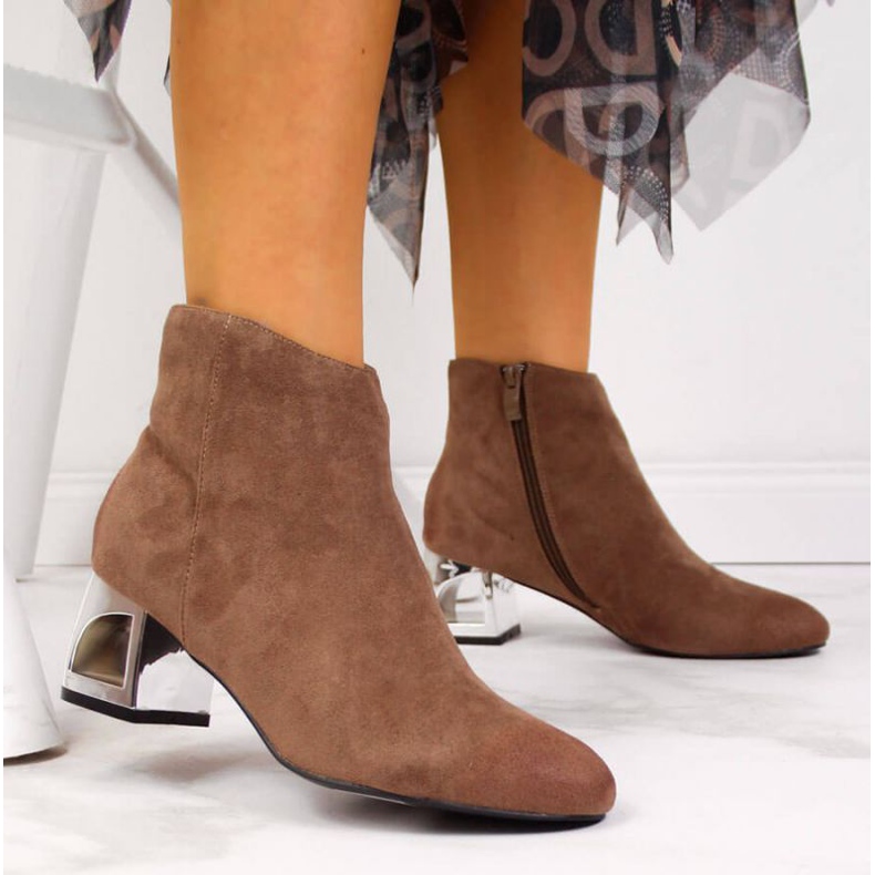 Boots à talon décoratif T.Sokolski W SCA144B marron brun 2