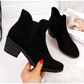 Bottines Chelsea isolées talons hauts Sergio Leone W SK347 noir le noir 1
