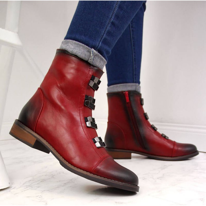 Bottines isolées Jezzi W JEZ260A rouge 2