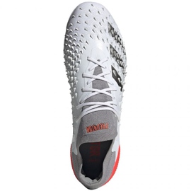 Chaussures de foot Adidas Predator Freak.1 Fg LM FY6263 blanc, blanc, gris / argent blanche 1 Chaussures de foot Adidas Predator Freak.1 Fg LM FY6263 blanc, blanc, gris / argent blanche 1