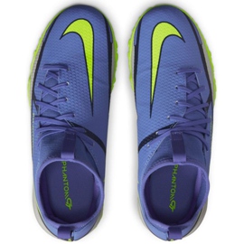Nike Phantom GT2 Academy Df Tf Jr DC0818 570 chaussures de football bleu, blanc, multicolore bleu 3