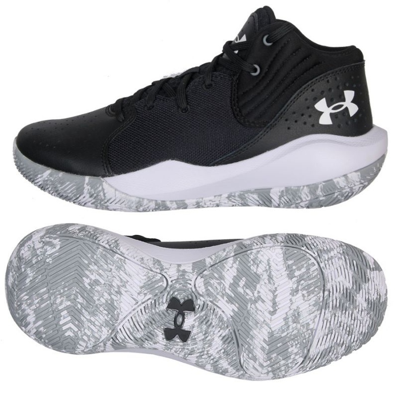 Chaussure de basket Under Armour Jet 21 M 3024 260 001 noir noir 1