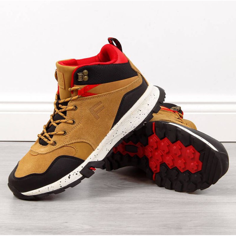 Chaussures de randonnée en cuir Filippo M PAW294B camel brun 1