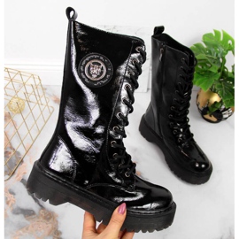 Bottes en cuir haute isolation Filippo W PAW298 noir 1