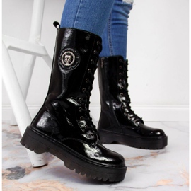 Bottes en cuir haute isolation Filippo W PAW298 noir le noir 2