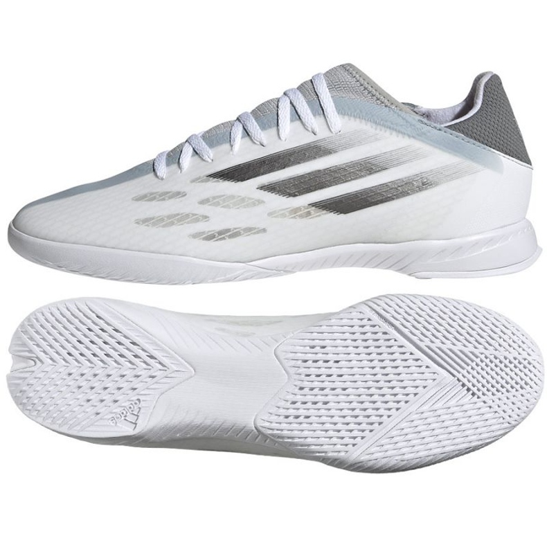 Chaussures de foot Adidas X Speedflow.3 In M FY3301 blanc blanc 1