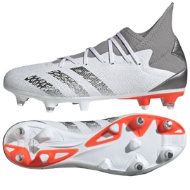 Chaussures de foot Adidas Predator Freak.3 Sg M FY6306 blanc gris 1