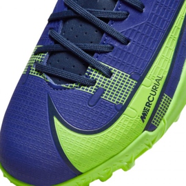 Nike Mercurial Vapor 14 Academy Tf Jr CV0822 474 chaussures de football bleu vert bleu 3