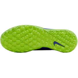 Nike Mercurial Vapor 14 Academy Tf Jr CV0822 474 chaussures de football bleu vert bleu 4