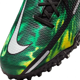 Nike Phantom GT2 Academy Df Tf Sw Jr DM0741 003 chaussures de football vert, multicolore vert 3