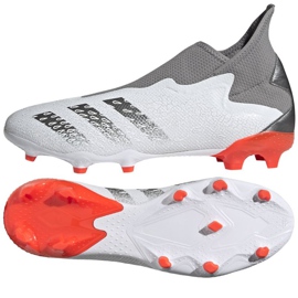 Chaussures de foot Adidas Predator Freak.3 Ll Fg M FY6293 gris, blanc blanc 1