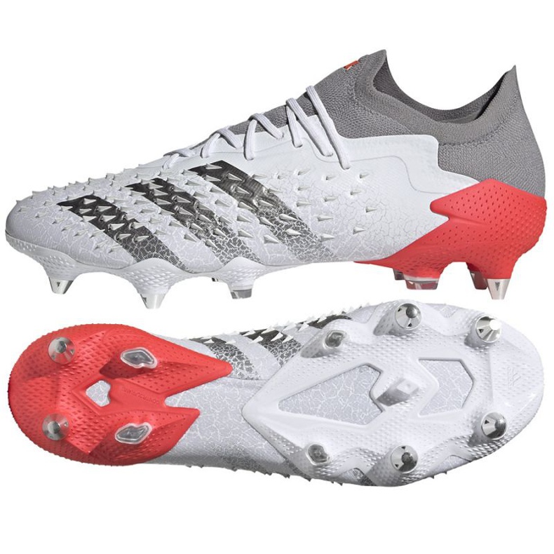 Chaussures de foot Adidas Predator Freak.1 L Sg M FY6268 blanche blanche 1 Chaussures de foot Adidas Predator Freak.1 L Sg M FY6268 blanche blanche 1