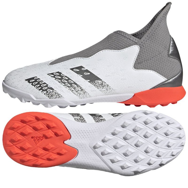 Chaussures de foot Adidas Predator Freak.3 Ll Tf Jr FY7868 blanche blanche 1 Chaussures de foot Adidas Predator Freak.3 Ll Tf Jr FY7868 blanche blanche 1