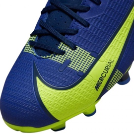 Nike Mercurial Vapor 14 Academy FG / MG Jr CV0811 474 chaussures de football bleu bleu 5
