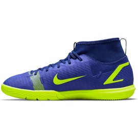 Nike Mercurial Superfly 8 Academy Ic Jr CV0784 474 chaussures de football multicolore bleu 1