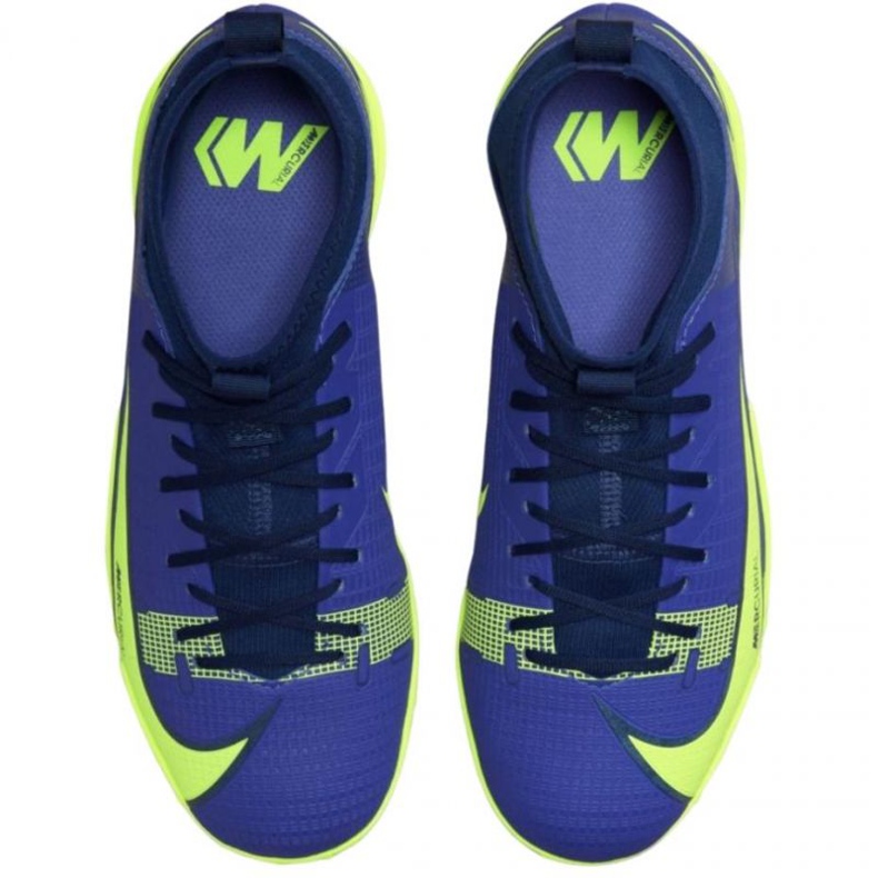 Nike Mercurial Superfly 8 Academy Tf Jr CV0789 474 chaussures de football multicolore bleu 1