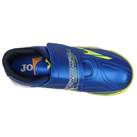 Chaussures de football Joma Super Copa 2104 Tf Jr SCJW.2104.TF.V noir, bleu, jaune bleu 2