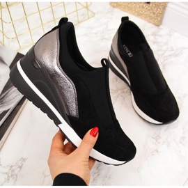 Baskets compensées W Vinceza WM790B noir 1