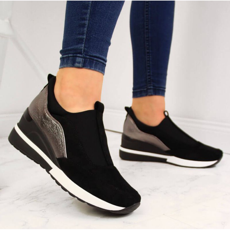 Baskets compensées W Vinceza WM790B noir le noir 2