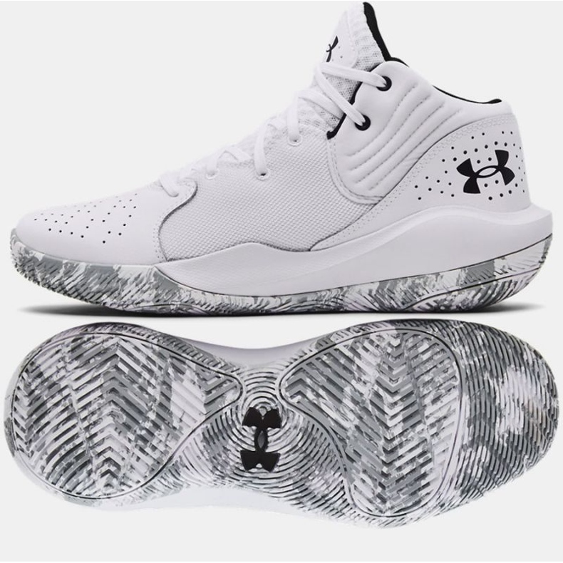 Chaussures de basket Under Armour Jet 21 3024260 103 blanche blanche 1