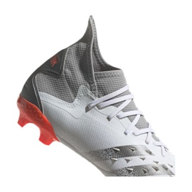 Chaussures de foot Adidas Predator Freak.2 Fg M S24190 gris gris, blanc 4
