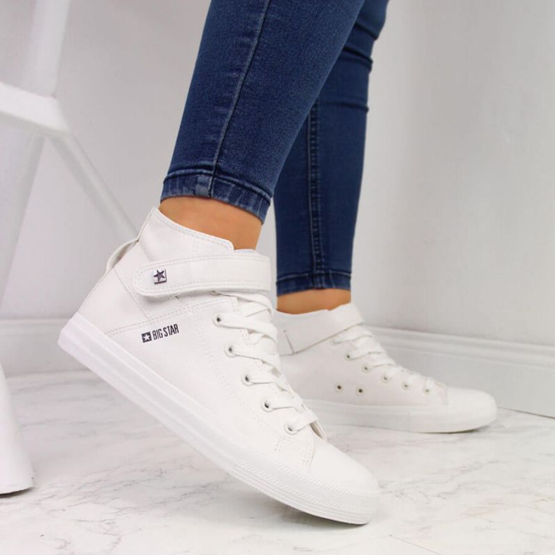 Baskets velcro Big Star W V274541SS20 blanc 2