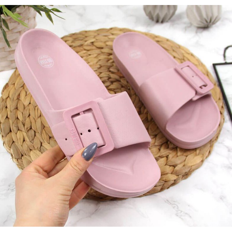 Chaussons de plage Big Star W FF274A387 rose 1