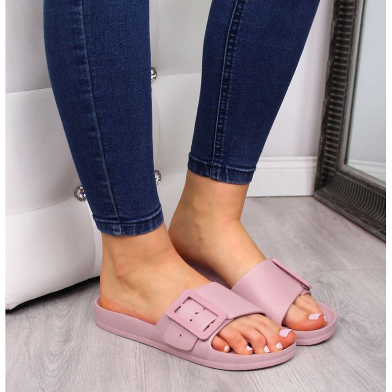 Chaussons de plage Big Star W FF274A387 rose 2