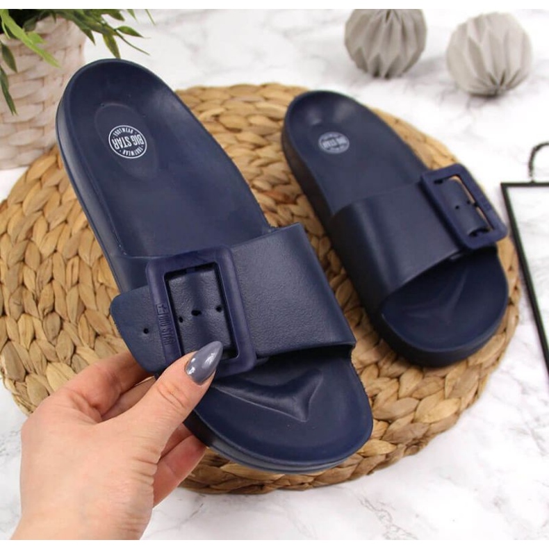 Chaussons de plage Big Star W FF274A388 bleu marine 1